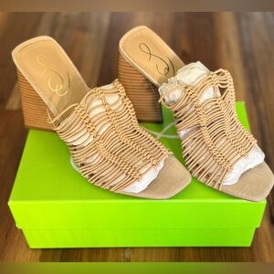 Sam Edelman Beige Strappy Heels